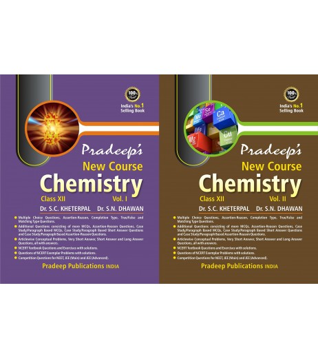 Pradeep New Course Chemistry for Class 12 Vol 1 and 2 By SC Kheterpal CBSE Class 12 - SchoolChamp.net